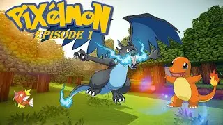 Майнкрафт: Мод Pixelmon- Episode 1- Знакомство с покемонами!