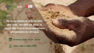 De la fertilisation à la fertilité des sols, un défi clé pour la souveraineté alimentaire en Afrique