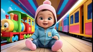 Toy Train Color Ride | Fun Vehicles & Educational Nursery Rhyme for Kids