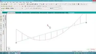 Simply Supported Beam with Point load and UDL In StaadPro