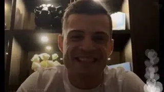 Granit Xhaka me Kozakun ne Instagram Live