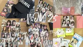 ASMR | November Mail Haul ~ | Wonyoung , IVE, Aespa, Red Velvet anniversary merch and more !