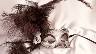 Black Venetian Masquerade Masks