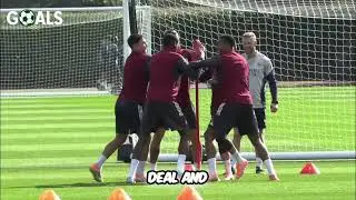 Arsenal Training: See The Preparation Before The Big Game! #shorts