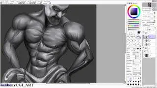 Live Painting: Statue part 2  #art #live