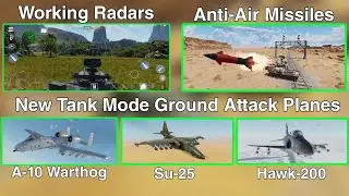 Working Radars, Anti-Air Missiles, and New Ground Attack Jets in War Thunder Mobile!