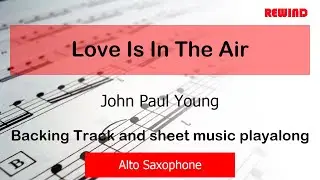 John Paul Young : Love Is In The Air : Alto Sax Playalong Backing Track