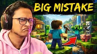 Playing Minecraft for the first time (Gone Wrong) | Samrat Ki GameShala