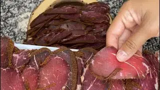 البسطرمة المصرية في البيت بطعم خرافي أحلى من الجاهزBasterma (air dried meat)