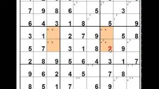 Sudoku reconocimiento de rectangulos de 3 simple