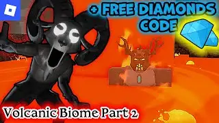 Free Diamonds Code & Volcanic Biome Part 2 Update &ndash; 99 Nights in the Forest Roblox