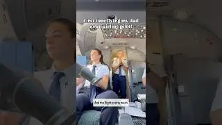 Airline pilot gets to fly with her dad for the first time! #pilot #airlinepilot