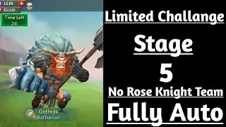 Lords mobile Barbarian limited Challange stage 5 fully auto|Barbaric journey stage 5 fully auto