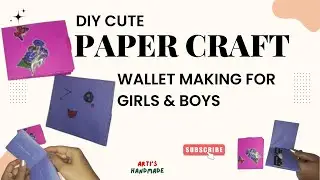 Arti's Handmade is live!Paper Wallet Making Live | Easy DIY Paper Craft for Boys & Girls