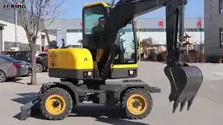 KV35 Mini Wheel Excavator