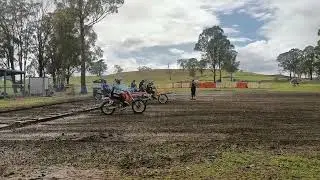 Heaven VMX  round 1 Appin 2023.  Evo warm up...  round cancelled due to wet track. ☹️