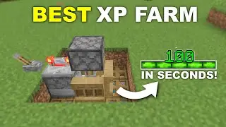 NEW BEST EVER XP FARM in 1.21 Minecraft Bedrock ! (No Trident)