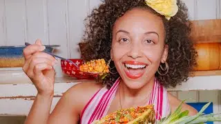 HOW TO MAKE A BARBECUE STUFFED PINEAPPLE! Vegan and Gluten-Free Recipe (LOW FODMAP)