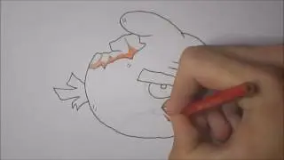 How to draw a Zombie Angry Bird