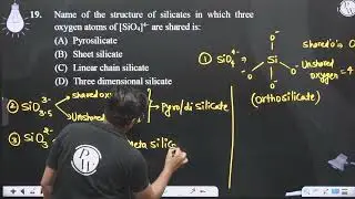Name of the structure of silicates in which three oxygen atoms of [SiO4]4&ndash; are shared is:....