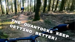 I can't believe how well the trails are running! Quantocks MTB
