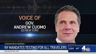 New York Mandates Testing for All Incoming Travelers | NBC New York