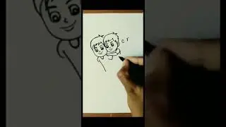 easy drawing of brothers from the word brother 🙂🙂