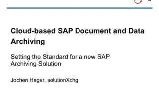 Cloud-based SAP Document and Data Archiving