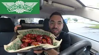 Eating Wingstop Sweet BBQ Blaze Wings