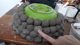 Aprenda vaso de cimento