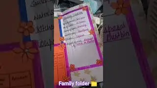 family folder 📁 community health nursing GNM first year Bach