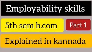 B.com 5th sem employability skills explained v.imp @Boomis_talks
