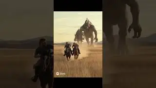 Alien pursuit 🤠 cowboys escape in high noon, hunted across stars #SpaceWestern #alienchase