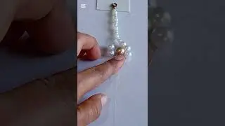 white beads bracelet handmade easy diy bracelet #youtubeshorts #diy #foryou #video #viralvideo