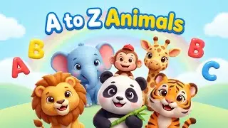 A to Z Animals for Kids 🐾 | Learn Animal Names | Tiny Smart World