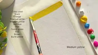 How To Paint Sunset|Acrylic Painting Tutorial|Step By Step Acrylic Painting|