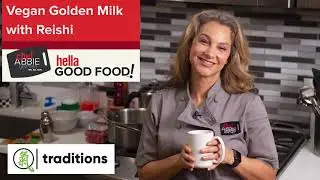 HEALING & COMFORTING Vegan Golden Milk with REISHI powder