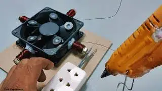 I turn 4 Bolts into 240v Powerful Generator at home using 12 vlots CPU Fan motor