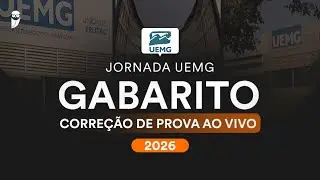 Gabarito UEMG 2026 – Correção de prova AO VIVO