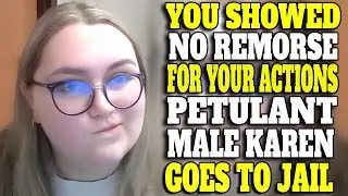 Male Karen Tries to Play Victim After Hitting People With His Truck