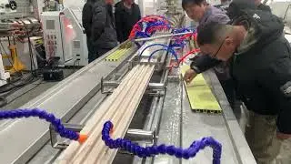 PVC grating production line started operation. +86-139 6223 3101