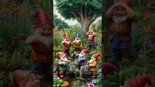 gardening in the fields#shorts #miniature #flowers #animation #fantasy #sunset
