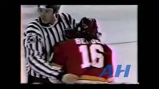 NHL Feb. 5, 1992 Calgary Flames v Quebec Nordiques (melee) Martin Simard v Tony Twist