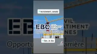 (33) Opportunit&eacute;s d&rsquo;Emploi &agrave; EBC Canada dans Divers Secteurs