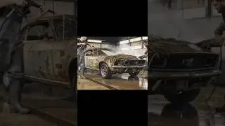 Restoring Forest old Mustang.                #car #journey #love #new #funny #subscribe #like #music