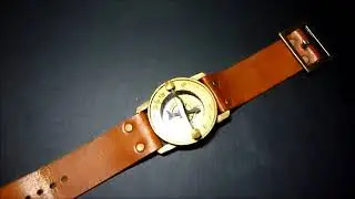 Sundial Watch with Compass   Fully Functional, Hand Crafted, Antique Look