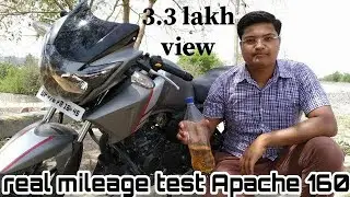 Real miladge test (apache rtr160 abs) | BIKES PRESENTRRS🔥🔥🔥