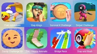 Floki Adventure, Slap Kings, Survival K Challenge, Sniper Challenge, Candy Challenge 3D, Bridge Race