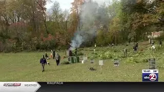 Conservation Corps clears invasive plant species for &lsquo;Make A Difference Day&rsquo;
