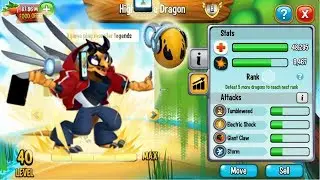 Dragon City - High Score Dragon level 40 vs High Amuka Dragon combat